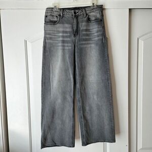 Quince Bella Stretch Relaxed Straight Jeans Stonewashed Grey 28 CRGCLC006